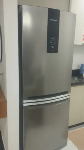 Geladeira SEMINOVA Brastemp Frost Free Inverse 447L BRE57FKANA Inox