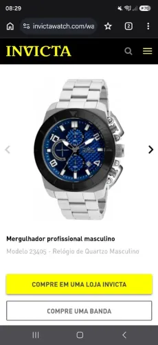 Relógio invicta pro diver trinite 23405