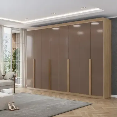 NOVO!! Guarda roupas casal 8 portas Capuccino