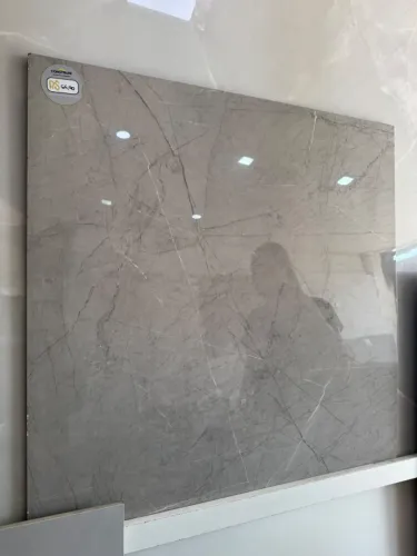 Porcelanato Pulpis Gray Polido Retificado 71x71 Via Rosa