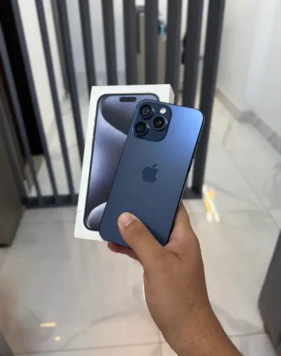 IPHONE 15 pro max 256 gb SEMI NOVO AZUL