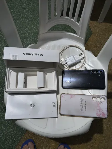 Galaxy m54 completo com nota e caixa 256 gb 