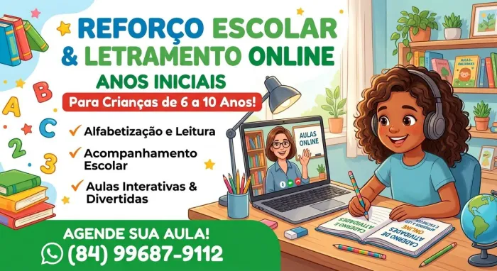Reforço Escolar e Letramento Online - Anos Iniciais