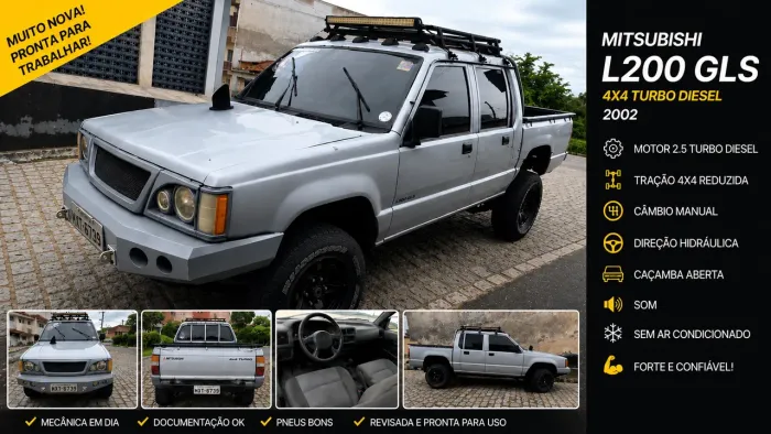 Mitsubishi L200 GL 2.5 4X4 CD Diesel 2002