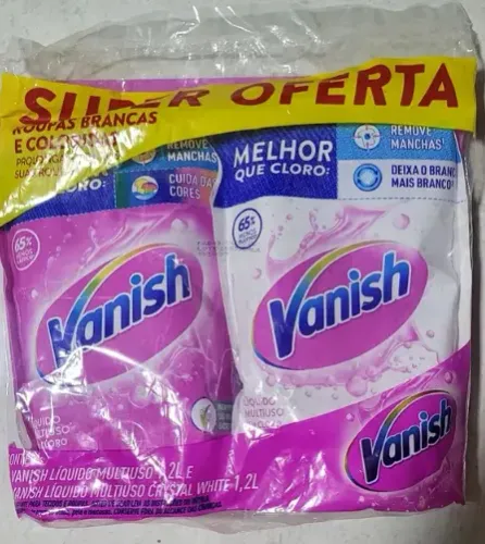 Kit Tira Manchas Vanish Gel Multiuso 1,2L + Crystal White 1,2L