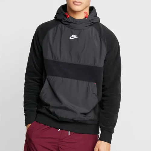 Moletom Nike Sportwear Fleece Hoodie Preto
