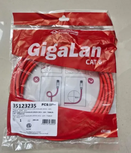 Patch Cord Gigalan Cat.6 - 3 metros - Desconto na descrição