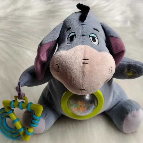 Pelúcia Bisonho Baby Com Chocalho e Mordedor Disney 23 cm 