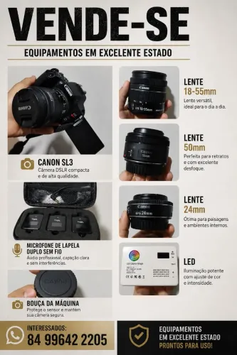 SL3 + Lentes Kit Completo