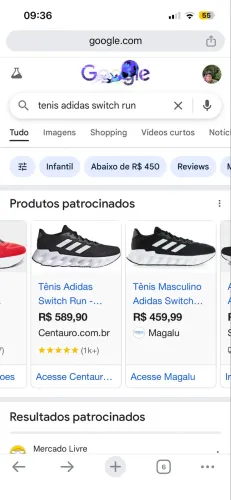 Tênis Adidas SWITCH RUN 41 Original com Nota Fiscal 