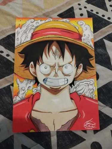 Desenho profissional Luffy One Piece