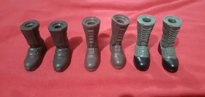 tres pares de botas de figuras gi joe 1/12 hasbro para custom
