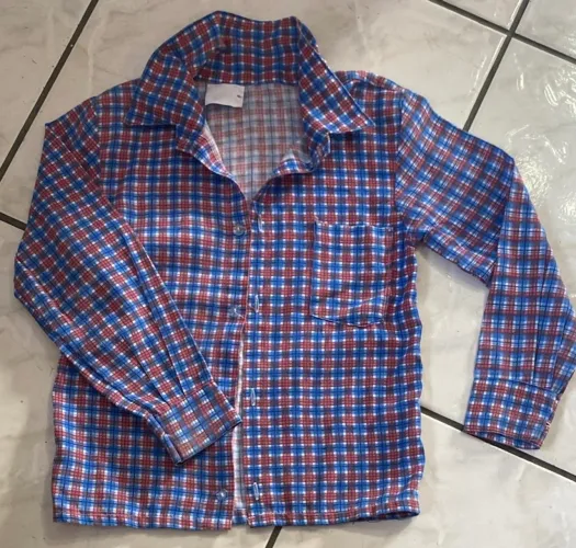 Camisa infantil masc xadrez - TAM 6