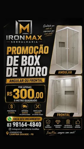 PROMOÇÃO DE BOX DE BANHEIRO