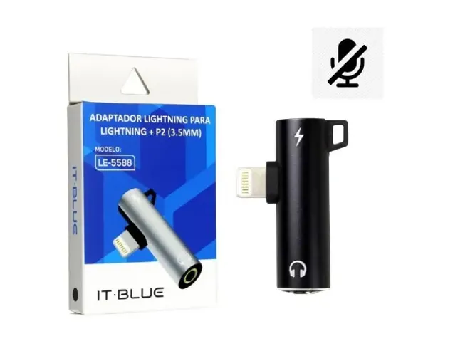 Adaptador 2 em 1 Para Iphone Áudio & Carregador