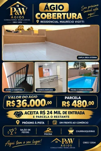 Apartamento cobertura bairro marajo Valparaiso depois da Havan