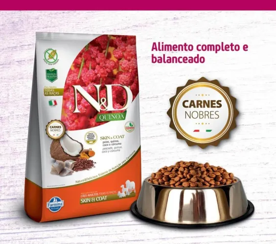 Ração N&D 50% de desconto.