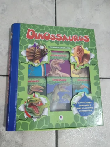 Promoção Coleção 09 Livrinhos Dinossauros Capa Dura