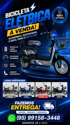 Bicicleta elétrica aro 16 