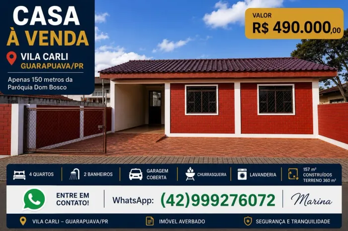 Casa à Venda - bairro Vila Carli