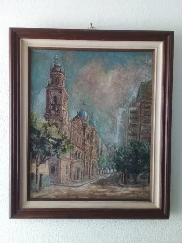 quadro á óleo 100x70 pintado pela pintora Romena Anyta Okolizan preço crh 6.500,00