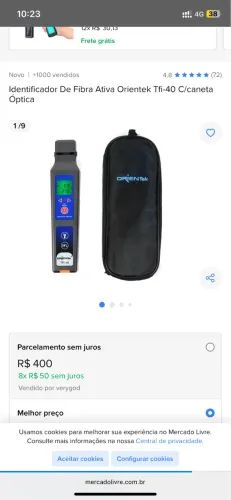 Indentificador de fibra ativa