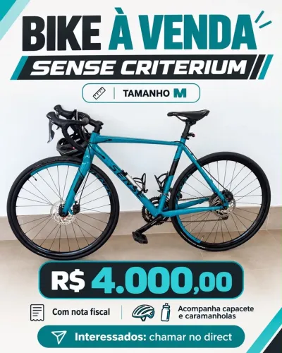 Bicicleta Sense Criterium - Tamanho M | R$ 4.000