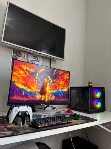 Vendo ou troco - pc gamer novo r5 5600GT + monitor 22 polegadas/ loja wyll informática