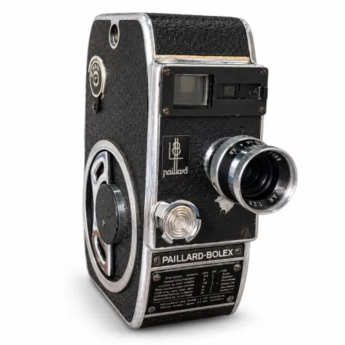 CÂMERA DE CINEMA PAILLARD-BOLEX L8 8MM - MADE IN SWITZERLAND SUÍÇA COLEÇÃO 