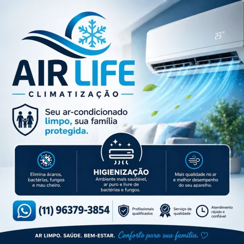 Higienização de ar condicionado