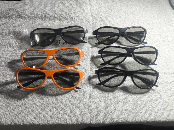 Kit 6 oculos tv 3d passivo