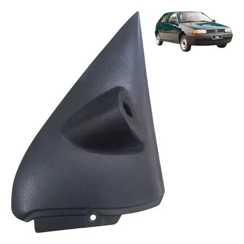 Moldura Retrovisor Interno Lado Direito Gol G2 1995 2000 2 Preto