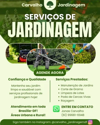 Serviços de Jardinagem em Brasília-DF