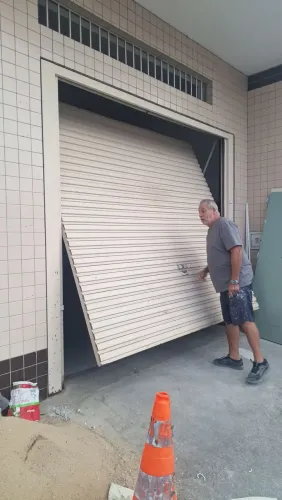 Porta para galpao ,oficina, elevacao.