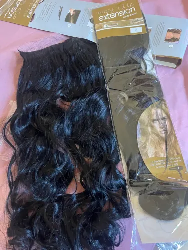 Vendo 2 aplique de Cabelo Preto ondulado