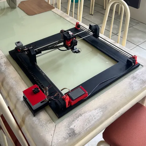Máquina de gravação a laser (MDF, madeira e couro)