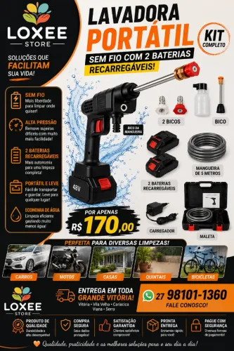 Lavadora Portátil - Novo. Loja Loxee Store