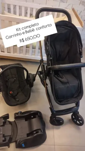 Carrinho e bebê conforto