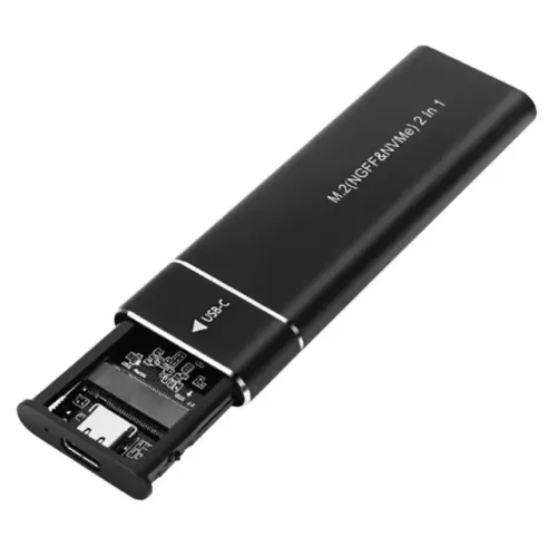 Case para SSD M.2 NVMe com cabo Tipo-C para USB 3.1 - case externo - Loja Coimbra Entrega