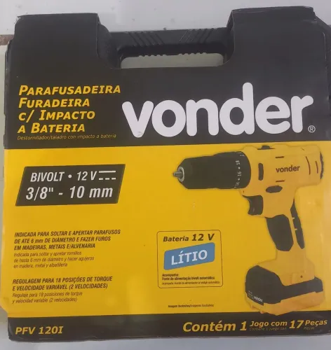 PARAFUSADEIRA FURADEIRA VONDER PFV 120