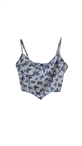 Blusa Shein Borboletas estilo coração