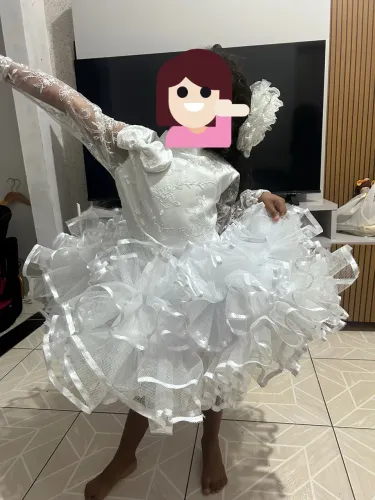 Vestido de quadrilha noiva infantil 
