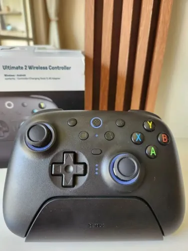 Controle 8BitDo Ultimate 2 Wirelles Bluetooth para PC e Android iOS e TV Passo Cartão