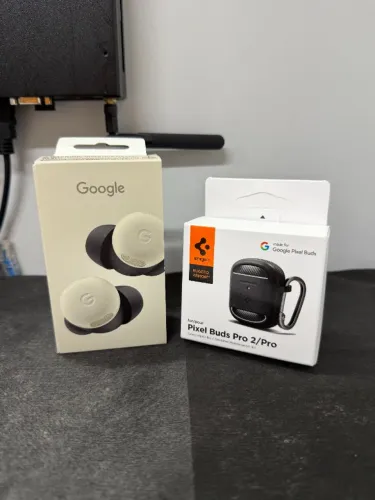 Fone Google Pixel Buds Pro 2, Cor Porcelain, Case Spigen, Zero