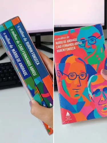 Box de Livros: O Melhor de Mários de Andrade, Caio Fernando Abreu e Rubem Fonseca