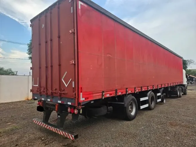 Carreta Bau Lonado Sider 15,5m Facchini 2015 Vanderleia 1+1+1 Susp Pneumatica