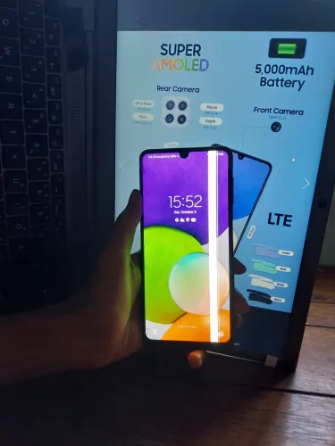 Galaxy A22 4G 128GB (Leia a descrição - Detalhe na tela)