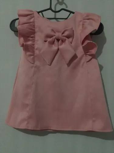 Vestido infantil rosa