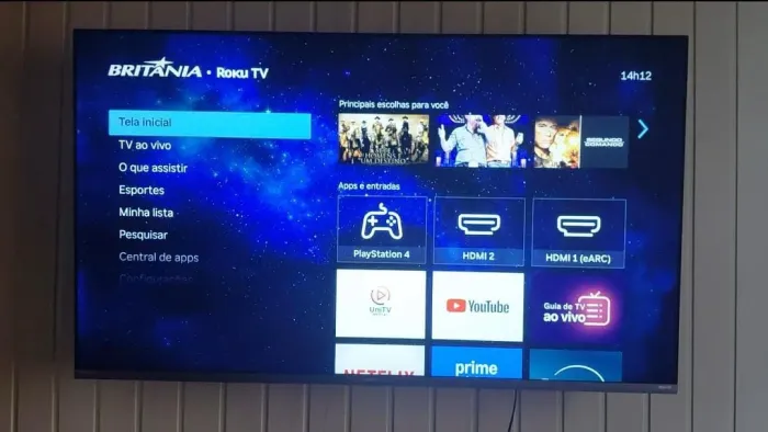 Tv 50" Roku Britânia