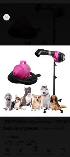Secador e soprádor pet profissional